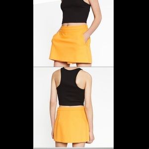 Zara tangerine skort